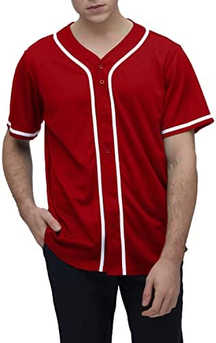 Yuji Itadori erkek Beyzbol Forması Kısa Kollu Gömlek V Boyun Üstleri Düğme Aşağı Tee Gömlek Spor Giysileri S-4XL