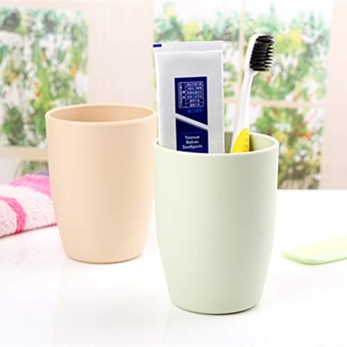 DOITOOL Diş Fırçası Tutucu Banyo, Plastik Banyo Diş Kupa Kırılmaya Dayanıklı Kırılmaz içecek bardakları Su Kahve