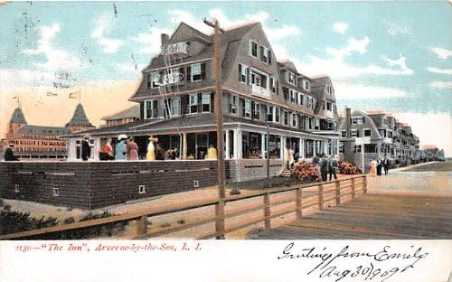 Deniz kenarında Arverne, L. I., New York Kartpostalı