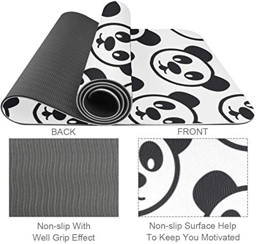 Siebzeh Sevimli Komik Panda Desen Premium Kalın Yoga Mat Çevre Dostu Kauçuk Sağlık ve Fitness Kaymaz Mat Her Türlü