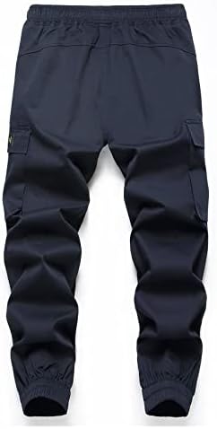 LOKTARC Erkek kamuflajlı pantolon Çocuklar Çekme İpli Gençlik kamuflajlı kargo Joggers