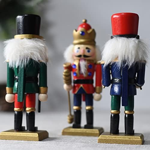 ABOOFAN 3 Adet Fındıkkıran Kuklaları Ceviz Kral Asker Süslemeler Noel Ağacı Süsleri noel ev dekoru