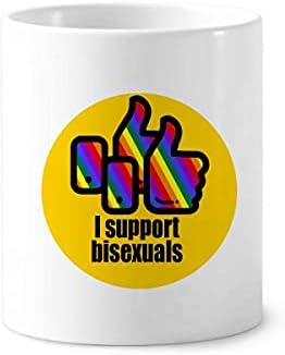 Eşcinselleri Destekliyorum LGBT Gökkuşağı Diş Fırçası kalemlik Kupa Cerac Standı Kalem Kupası