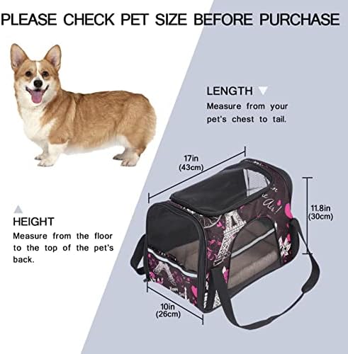 Evcil hayvan taşıyıcı, Yumuşak Taraflı Konfor Taşınabilir Katlanabilir Seyahat evcil hayvan çantası, sevgililer Günü