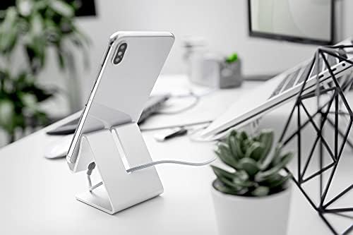 10 e kadar Alüminyum Akıllı Telefon/Tablet Standı, Gümüş
