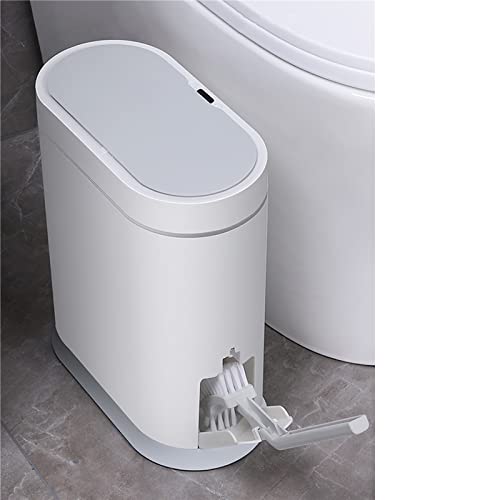 LODLY çöp tenekesi, Dar Banyo Akıllı çöp tenekesi Tuvalet Fırçası ile Elektronik Otomatik Tuvalet Su Geçirmez akıllı