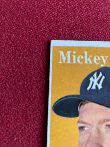 1958, Mickey Mantle, Topps Beyzbol Kartı (Mick) Kıt / Vintage - Slabbed Beyzbol Kartları