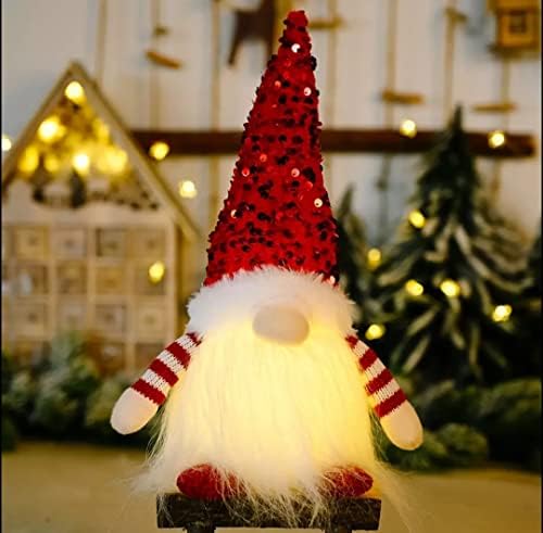 JR-İç Mekan Noel Süsleri-Işıklı Noel Cüceleri, İsveç Küçük Masa Süslemeleri, Led, Yılbaşı Dekoru, Decoracion navideña