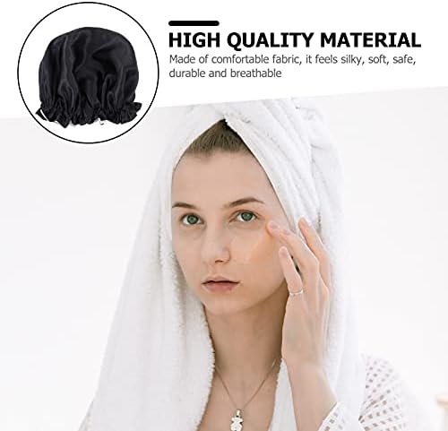 EXCEART Şapka Saç 1 Adet Saç Bakımı Kap Kullanımlık Duş Başlığı Kadınlar için Moda Gece Kap Yıkanabilir Yumuşak Banyo
