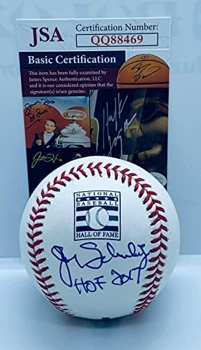 John Schuerholz Braves Royals imzalı HOF Logolu Beyzbol Topu Yazıtlı JSA İmzalı Beyzbol Topları