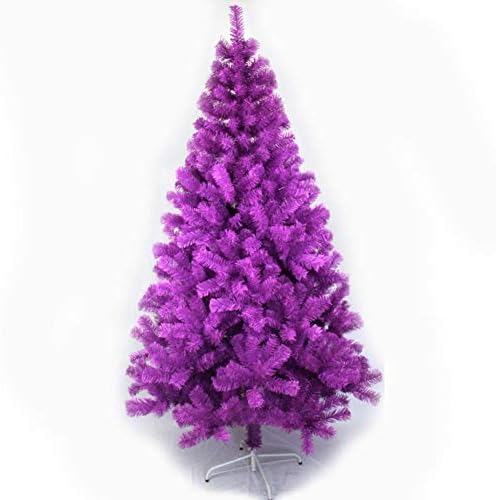 DULPLAY 6 Ayak PVC Yapay Noel Ağacı, noel Çam Ağacı Hissediyorum-Gerçek Bacak Standı Tabanı ile Tatil Dekorasyon-Mor