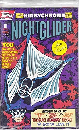 Gece Planörü 1 (kartlı) VF / NM; Topps çizgi roman