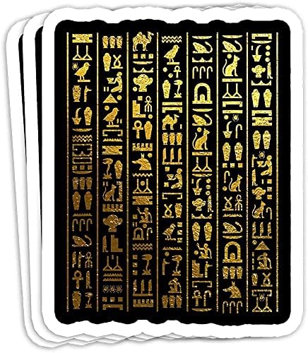 Mısır Hiyeroglifleri-Antik Mısır Hediye Süslemeleri-Vinil Çıkartmalar Dizüstü Çıkartması su şişe etiketi