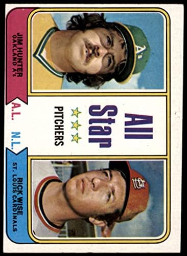 1974 Topps 339 All-Star Sürahileri Yayın Balığı Avcısı / Rick Wise Atletizm / Kardinaller (Beyzbol Kartı) ESKİ/MT
