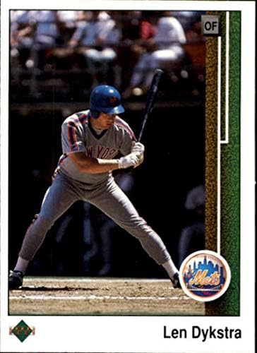 1989 Üst Güverte 369 Lenny Dykstra New York Mets MLB Beyzbol Kartı NM-MT