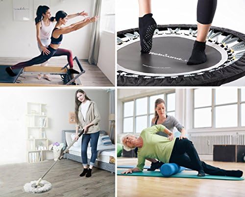 DİBAOLONG Womens & Mens Düşük Kesim Çorap, 6-Pairs Kaymaz Yoga Çorap Ayak Bileği Atletik Kısa Pamuk Çorap Sapları