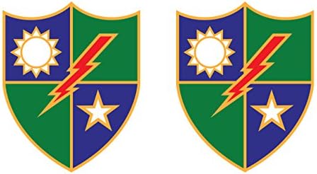 fagraphıx İki Paket ABD Ordusu 75th Ranger Alayı Ayırt Edici Ünitesi Amblemi Çıkartmalar Vinil Çıkartması