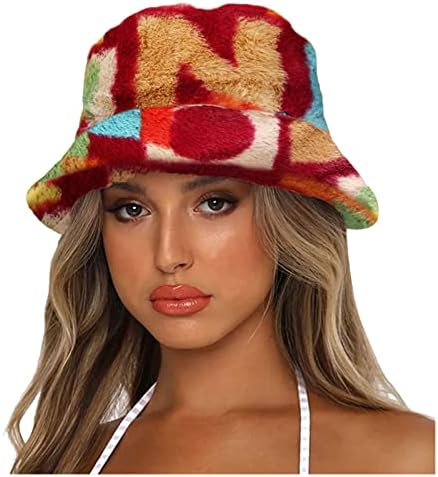 GuangYuan Vizör Şapkalar Kıvırcık Kordon ile Kadınlar için Geniş Kenarlı keçe şapkalar Cloche Şapkalar Yumuşak Rüzgar