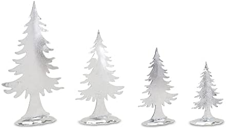 Melrose 87352 Noel Ağacı, 4'lü Set, 16,25 inç Yükseklik, Metal