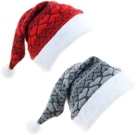 NEARTİME Noel Şapkaları ve Noel Şapkaları Noel Tatili Tatili Tatili Tatili Tatil Şapkası Pencereye Dokunmak (Gri,