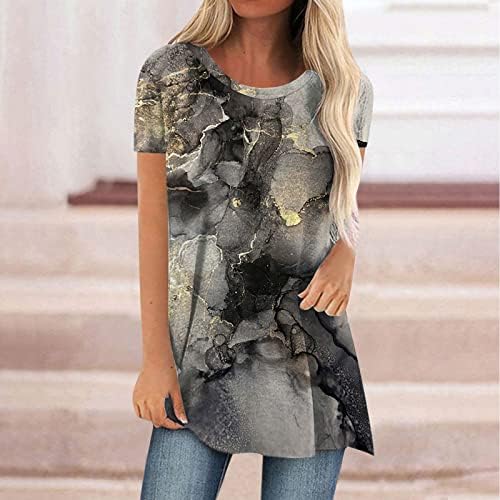 Bayanlar Yaz Sonbahar pamuklu bluz Kısa Kollu Giyim Moda Ekip Boyun Grafik Salonu Üst Gömlek Genç Kızlar için Oİ