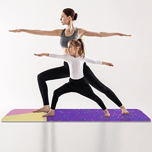 Yoga Mat, Ev Egzersiz için Yoga Paspaslar, Egzersiz Mat, Egzersiz Paspaslar, Pilates Mat, soyut renkli geometrik