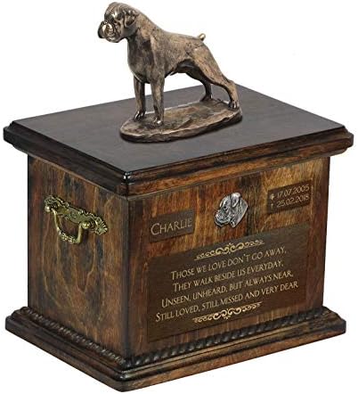 Boksör, Köpek Külleri Anıtı Heykeli, Evcil Hayvan Adı ve Alıntı - ArtDog Personalized