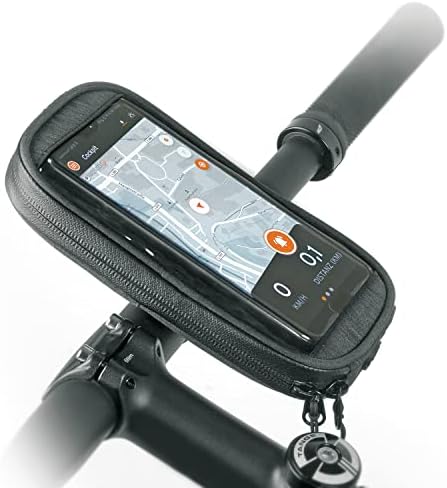 SKS ALMANYA SMARTBOY Su Geçirmez Çantalı Cep Telefonu Tutacağı (Aletsiz Montaj, Bisiklet Gidonu veya Pusetler için,
