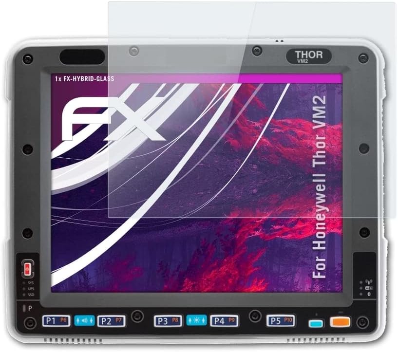 atFoliX Plastik Cam koruyucu film ile Uyumlu Honeywell Thor VM2 Cam Koruyucu, 9H Hibrid Cam FX Cam Ekran Koruyucu