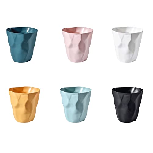 Yok İskandinav Düzensiz Çöp tenekesikatı Renkli Plastik Çöp Çöp Kutusu (Renk: D, Boyut : 16 * 25 * 24.5 cm)
