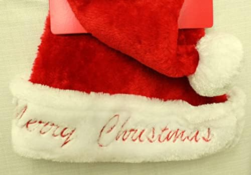 1 ADET Unisex-Yetişkin Santa Şapka, noel Şapka Yetişkinler için Kadın Erkek Ekstra Kalınlaşmak Noel Tatil Şapka Konfor