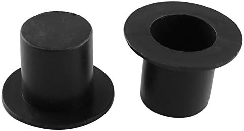JCBIZ 60 adet Mini Siyah Plastik Silindir Şapka DIY Dekoratif Şapka El Sanatları DIY Kek Dekorasyon için Noel Partisi,