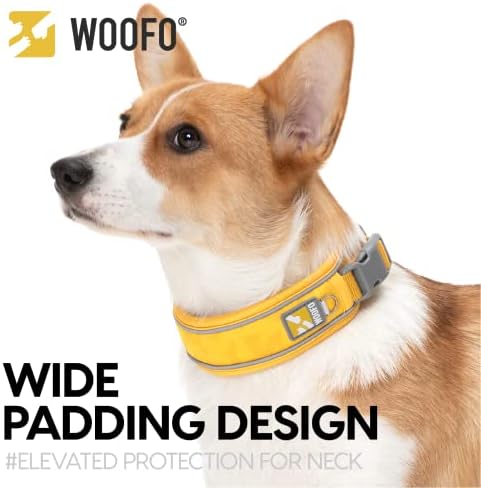 WOOFO Premium köpek tasması / Tüm ırklar için süper ayarlanabilir, hızlı serbest bırakma tokası / Güvenlik için ekstra