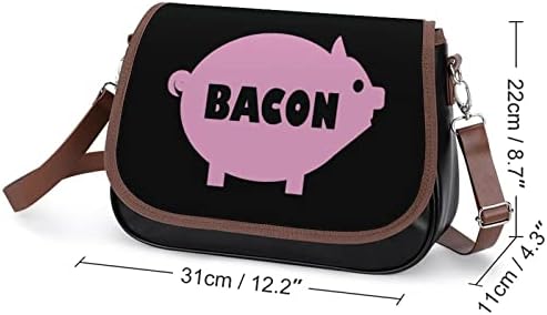 Pastırma ve pembe domuz deri orta omuz çantası moda rahat Crossbody askılı çanta