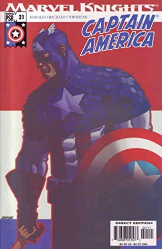 Kaptan Amerika (4. Seri) 21 FN ; Marvel çizgi romanı / Marvel Şövalyeleri Chris Bachalo