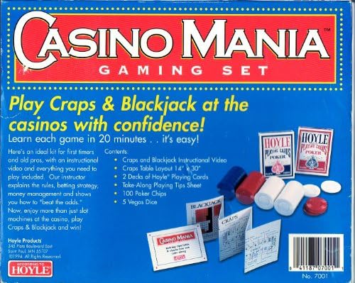 Hoyle Casino Mania Oyun Seti, vido, Hoyle Plastik Kaplı Poker Oyun Kartlarının 2 Destesi