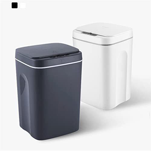 CXDTBH Akıllı çöp tenekesi Otomatik sensörlü çöp kovası Sensörü Elektrikli çöp kutusu Ev çöp kutusu (Renk: D, Boyut: