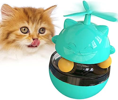 Tumbler kedi pikap oyuncak sızıntı topu alay kedi sopa kendi kendini iyileştiren oyuncak (Mavi)