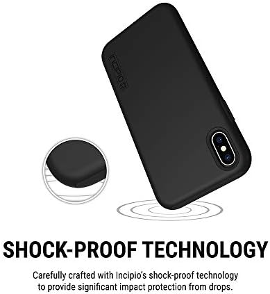 Incipio DualPro Çift Katmanlı iPhone için Kılıf XS Max (6.5) Hibrit Şok Emici Düşme Korumalı-Siyah
