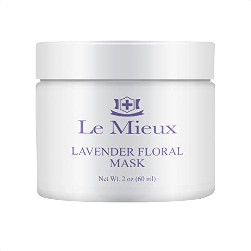 Le Mieux Lavanta Çiçeği Maskesi - Hyaluronik Asit ve 7 Bitki Özlü Sakinleştirici Jel Yüz Maskesi, Tüm Cilt Tipleri