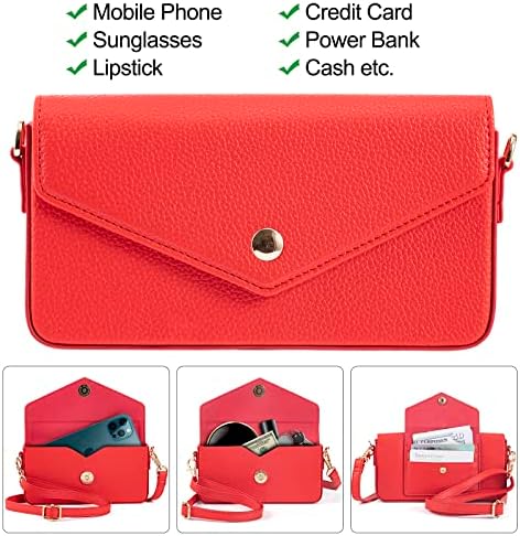 LİTOU evrensel cüzdan telefon kılıfı crossbody bileklik kılıfı çanta için Uyumlu iPhone 14/13/12 Artı Pro Max, Samsung