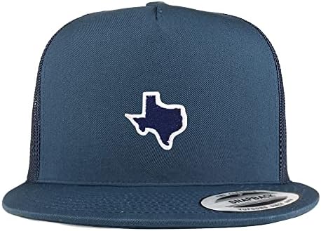 Trendy Giyim Mağazası Texas State Patch 5 Panel Flatbill Beyzbol Şapkası