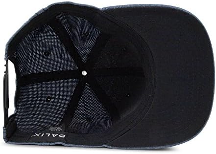 DALİX Premium Düz Bill Beyzbol Şapkası Yapılandırılmış Şapka Snap Back Chambray