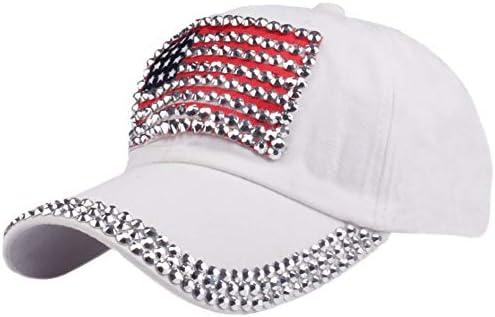 XRDSS ABD Bayrağı Bling beyzbol şapkası Kovboy Hip-Hop beyzbol şapkası Ayarlanabilir Boyutu