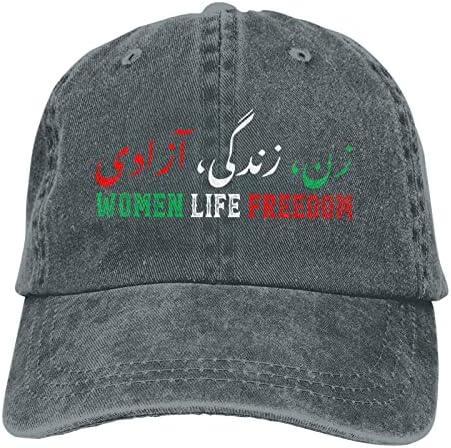 Kadın Yaşam Özgürlüğü Yürüyüş Şapka Erkekler için Zan Zendegi Azadi Farsça Kaligrafi spor şapkaları Erkekler için
