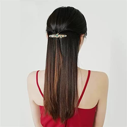 Saç tokası saç tokası Kadın Başın Arkası Kırık Saç Yarım Kravat Saç Headdress Metal Saç Kartı