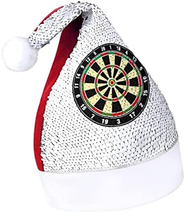 Dart Tahtası Numaraları Spor Sequins noel şapkaları Santa Noel Şapka Yetişkinler için Merry Xmas Parti Kostüm Bennie