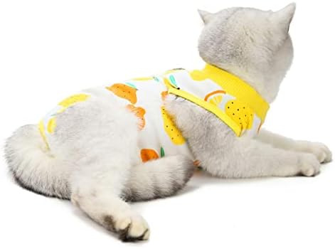 Kitipcoo Profesyonel Cerrahi Kurtarma Takım Elbise Kediler için Macun Pamuk Nefes Alabilen Cerrahi Takım Elbise Karın