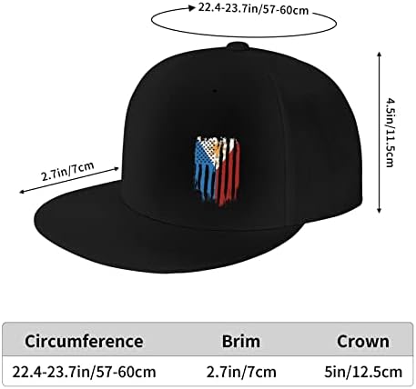 Amerikan Filipinler Filipinli Bayrağı Unisex 3D Baskı Klasik beyzbol şapkası Snapback Düz Fatura Hip Hop Şapka